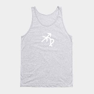 Sagittarius and Virgo Double Zodiac Horoscope Signs (White) Tank Top